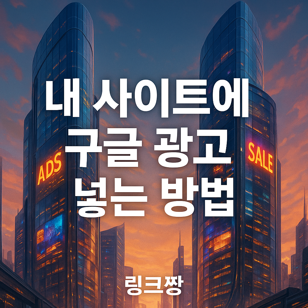 링크짱에서 구글 광고 넣는 방법 알아보자